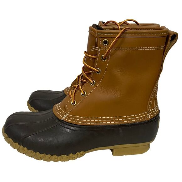 L.L. Bean Bean Boots Tan Waterproof Rain Duck Boots - Picture 1 of 6
